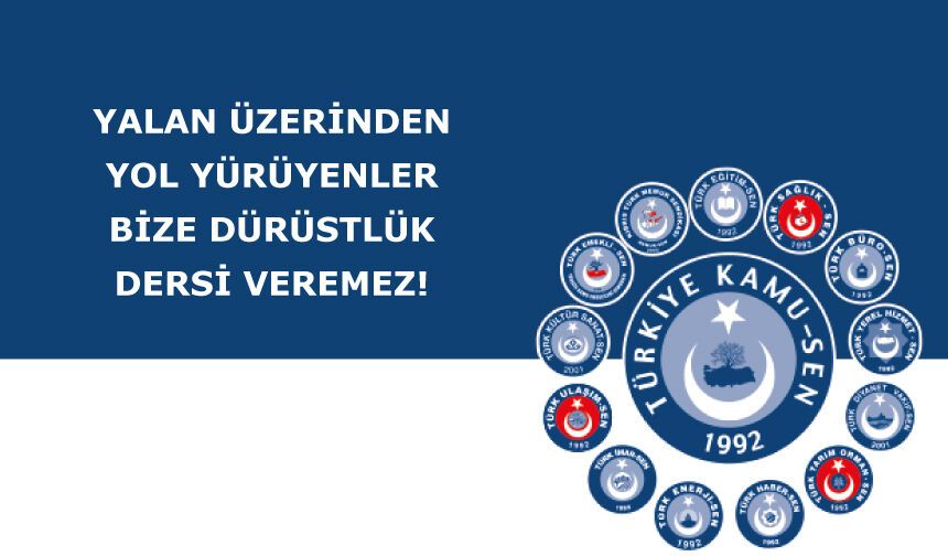 YALAN ÜZERİNDEN YOL YÜRÜYENLER BİZE DÜRÜSTLÜK DERSİ VEREMEZ!