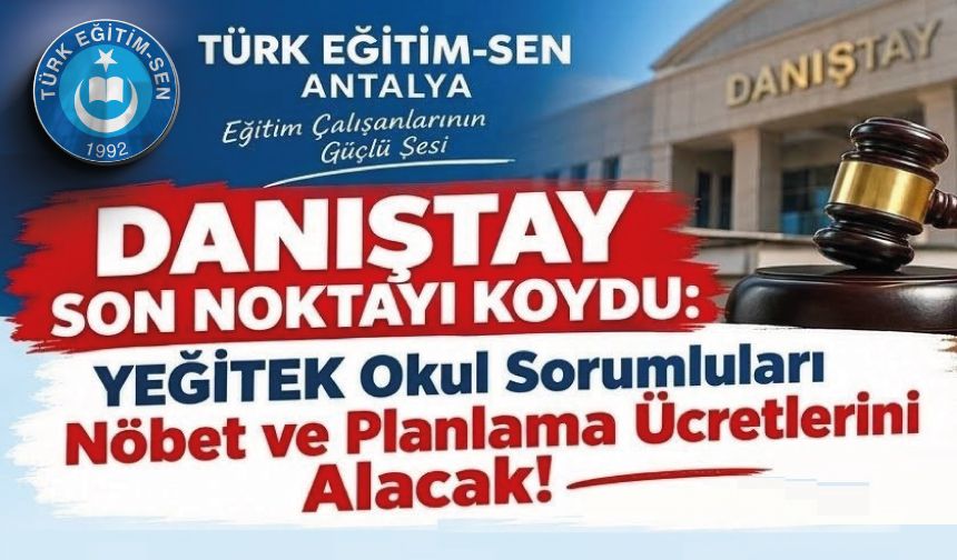 Danıştay son noktayı koydu