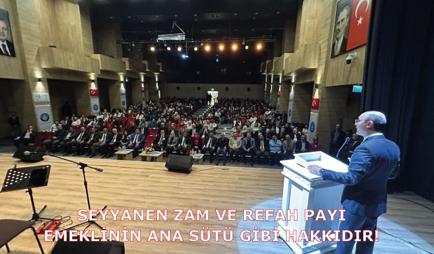 Seyyanen Zam ve Refah Payı Emeklinin Ana Sütü Gibi Hakkıdır!