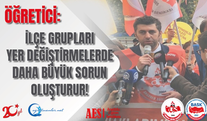 İlçe Grupları Yer Değiştirmelerde Daha Büyük Sorun Oluşturur! Bu Yanlıştan Vazgeçin İlçe Grupları Yer Değiştirmelerde Daha Büyük Sorun Oluşturur! Bu Yanlıştan Vazgeçin
