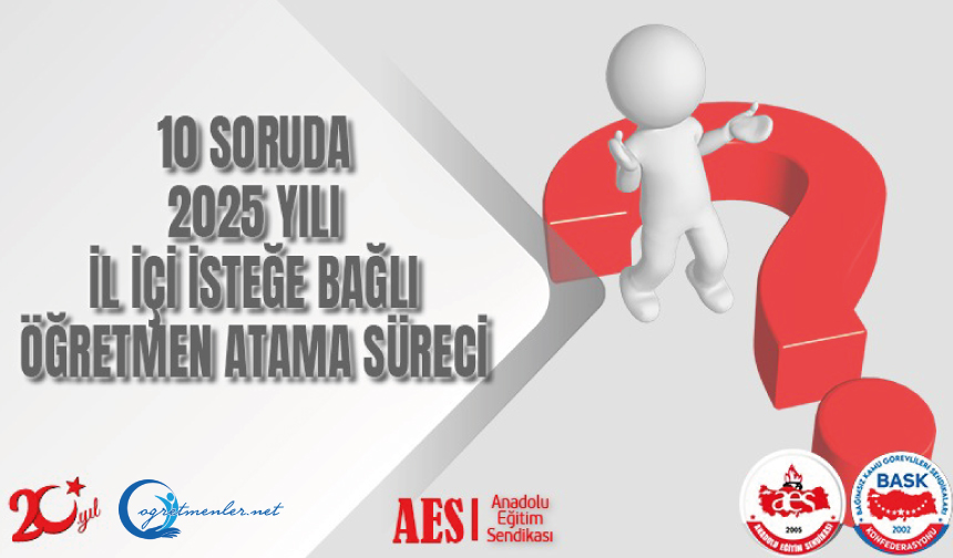 10 Soruda 2025 Yılı İl İçi İsteğe Bağlı Öğretmen Atama Süreci