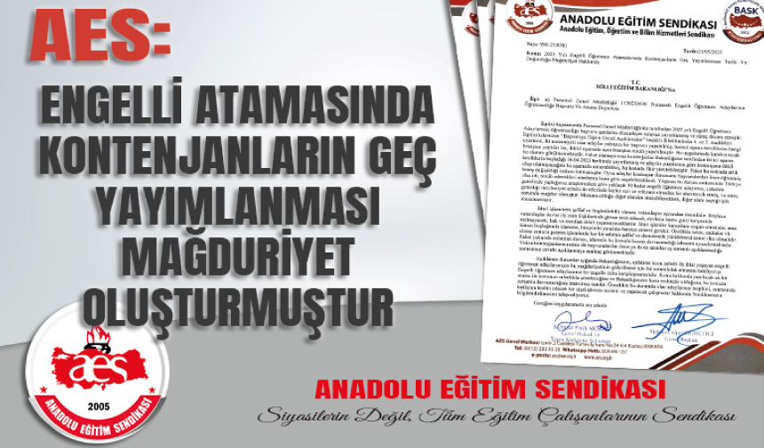 Engelli Atamasında Kontenjanların Geç Yayımlanması Mağduriyet Oluşturmuştur