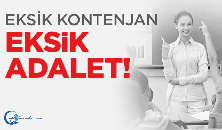 Eksik Kontenjan, Eksik Adalet!