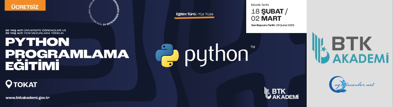 Tokat Python Programlama Eğitimi