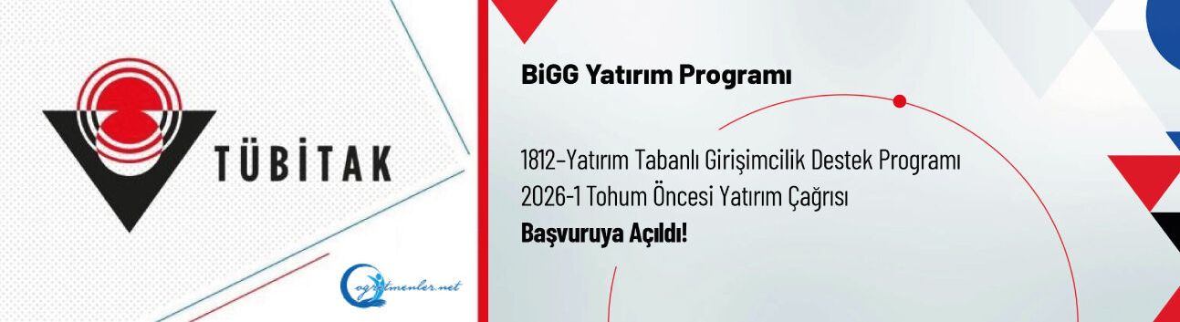 1812–Yatırım Tabanlı Girişimcilik Destek Programı 2026-1 Tohum Öncesi Yatırım Çağrısı Başvuruya Açıldı