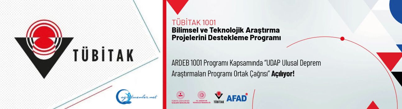 ARDEB 1001 Programı Kapsamında “UDAP Ulusal Deprem Araştırmaları Programı Ortak Çağrısı” Açılıyor