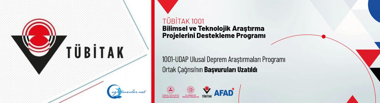 1001-UDAP Ulusal Deprem Araştırmaları Programı Ortak Çağrısı’nın Başvuru Süresi Uzatıldı